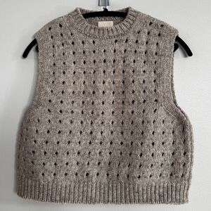 Babaa No 73 Wool Vest in Mist